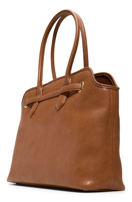 Aldo Eevangeliaax Faux Leather Tote In Brown