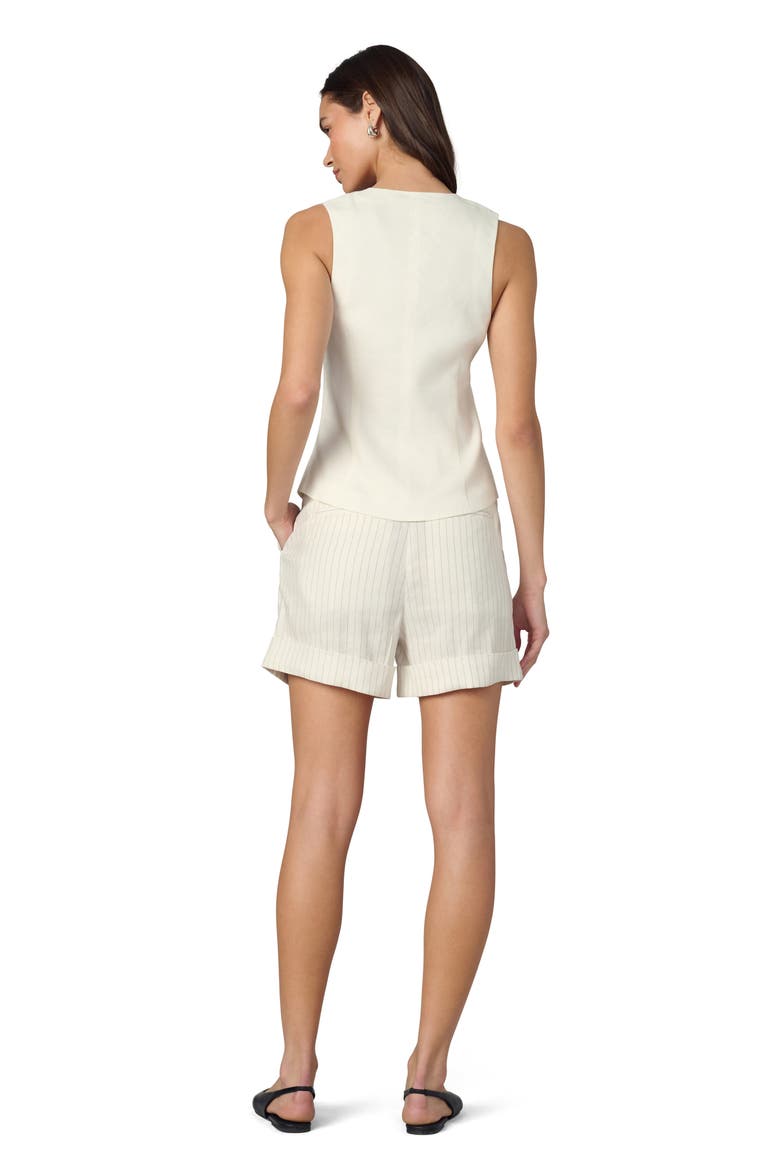 The Maeve Linen Blend Vest, Alternate, color, ECRU