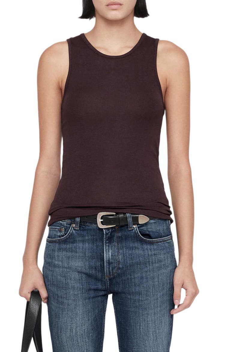 Teresa Modal Blend Tank, Main, color, AUBERGINE RED