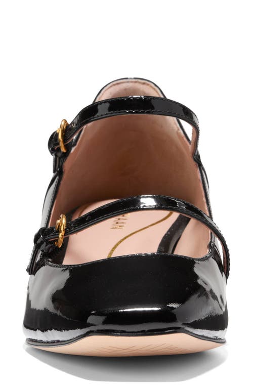 Cole Haan Women's Paxton Buckled Mary Jane Pumps In Black Patent