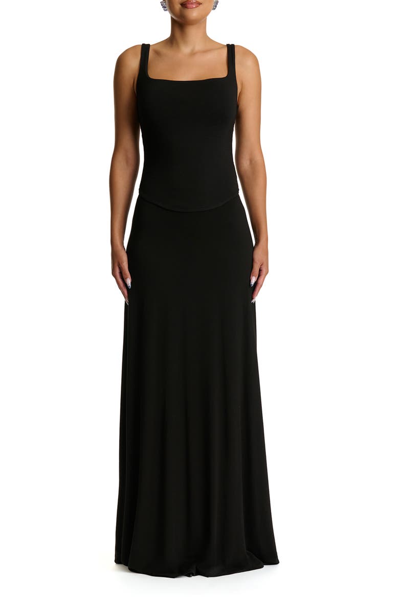 Smooth Flare Maxi Skirt, Alternate, color, BLACK