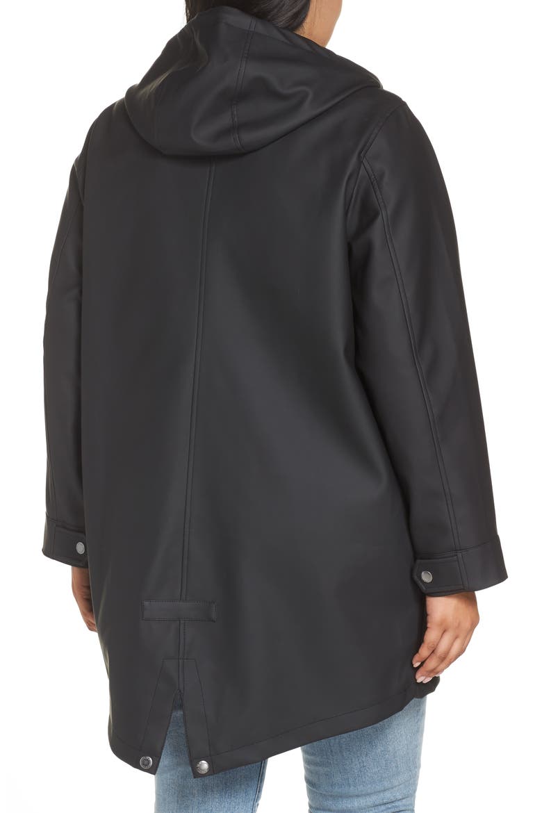 Levi's® Rubberized Fishtail Parka, Alternate, color, BLACK