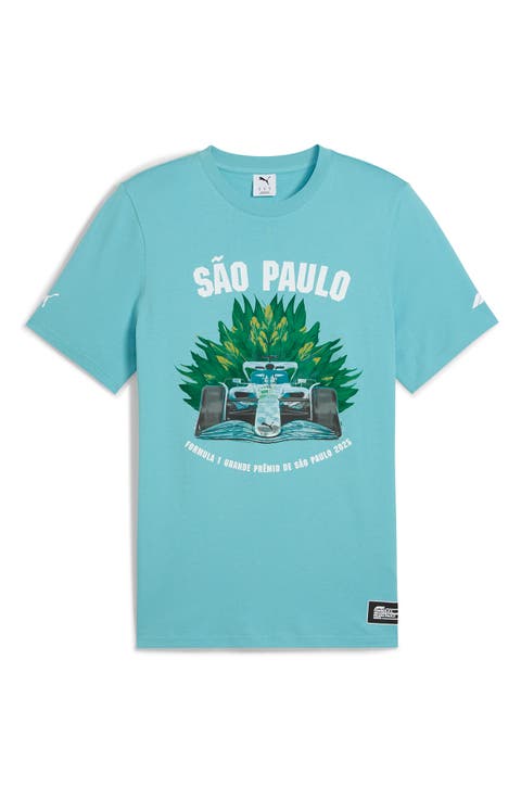 F1 Brazil Cotton Graphic T-Shirt