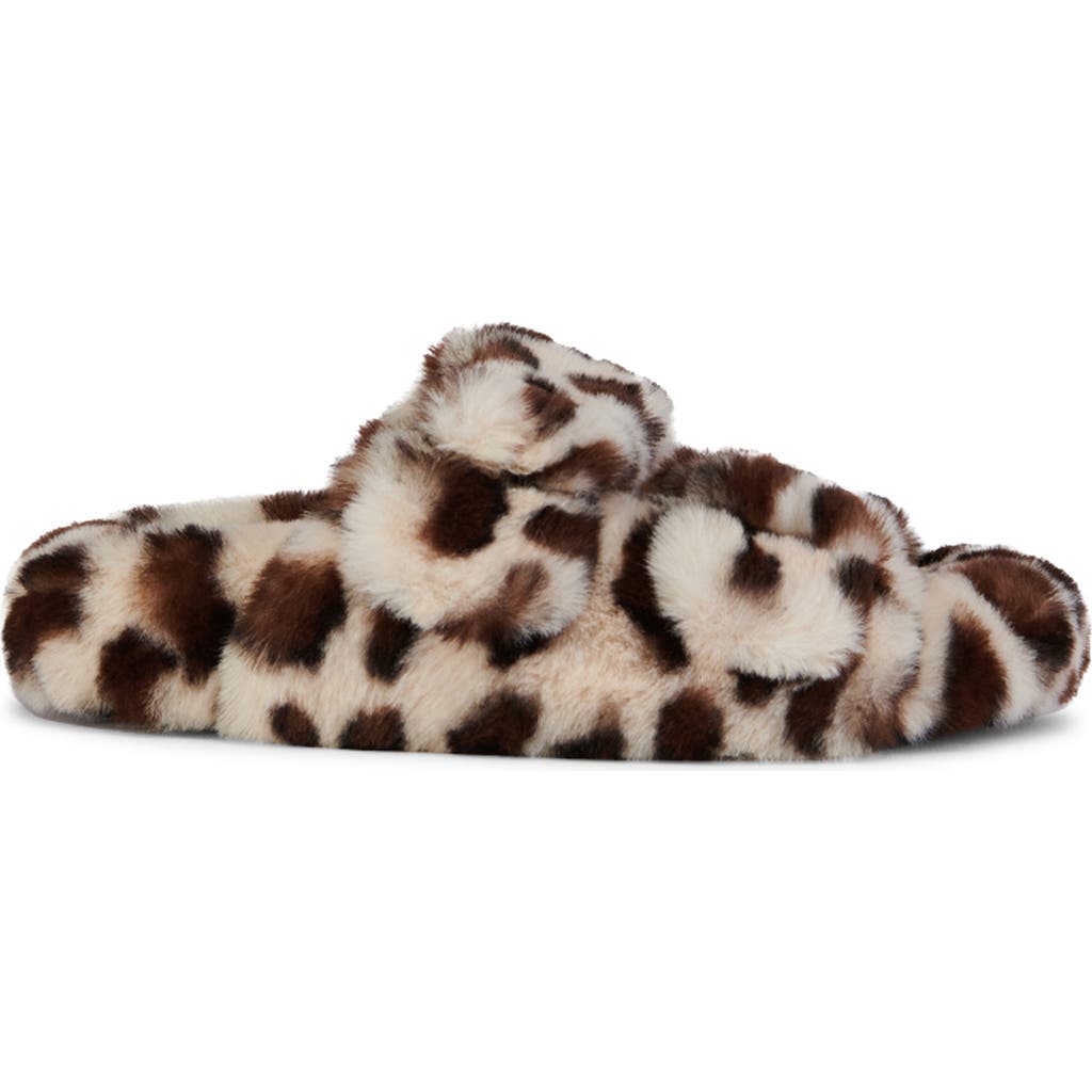 Azalea Wang Loving Faux Fur Slipper In Multi