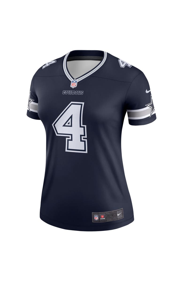 Nike Women's Nike Dak Prescott  Navy Dallas Cowboys Legend Player Performance Top, Alternate, color, Navy