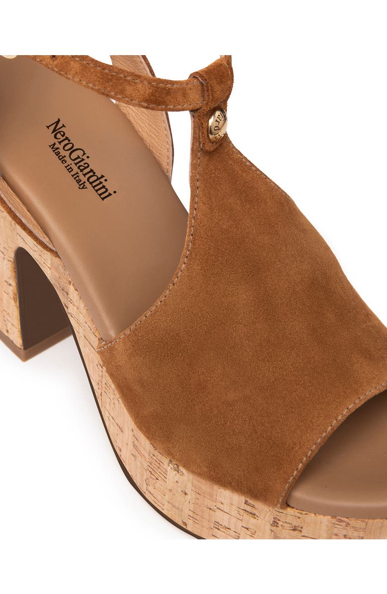NeroGiardini Ankle Strap Platform Sandal, Alternate, color,