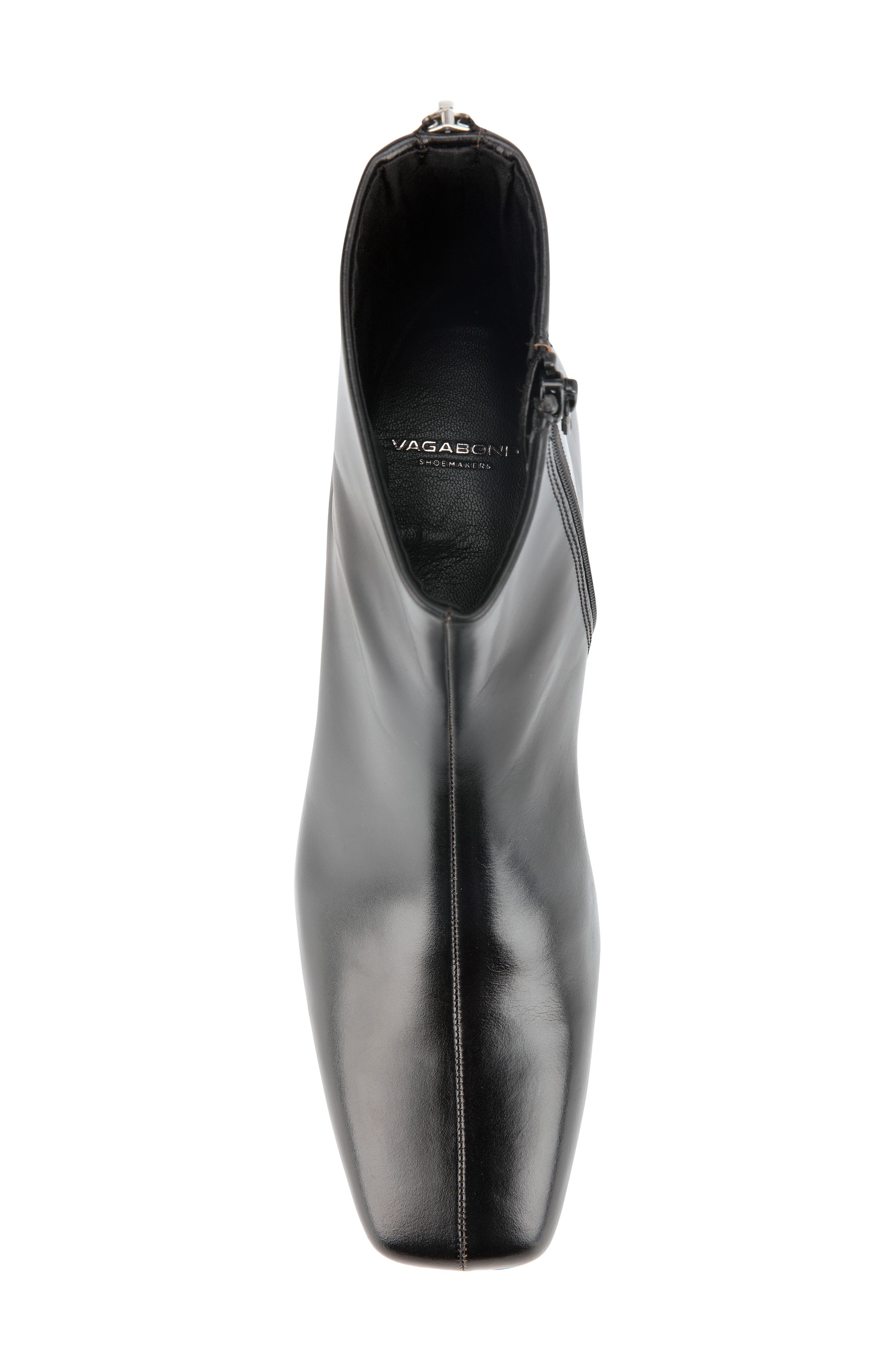 Mona Leather Bootie, Alternate, color, BLACK