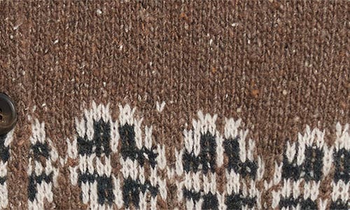 Altuzarra Cammie Fair Isle Wool-blend Cardigan In Brown