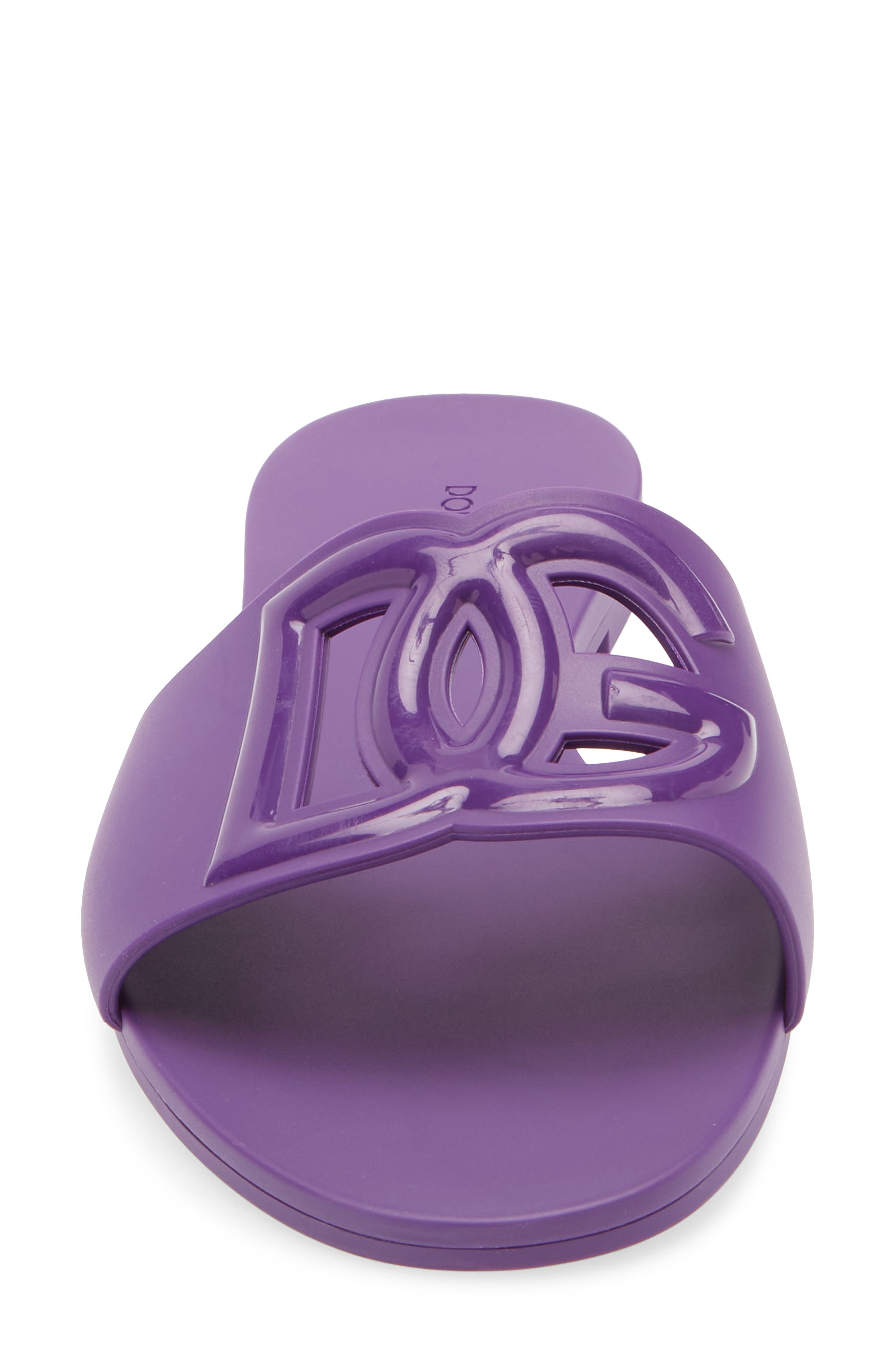Bianca Interlock Slide Sandal, Alternate, color, 8H438 VIOLA BRILLANTE 1