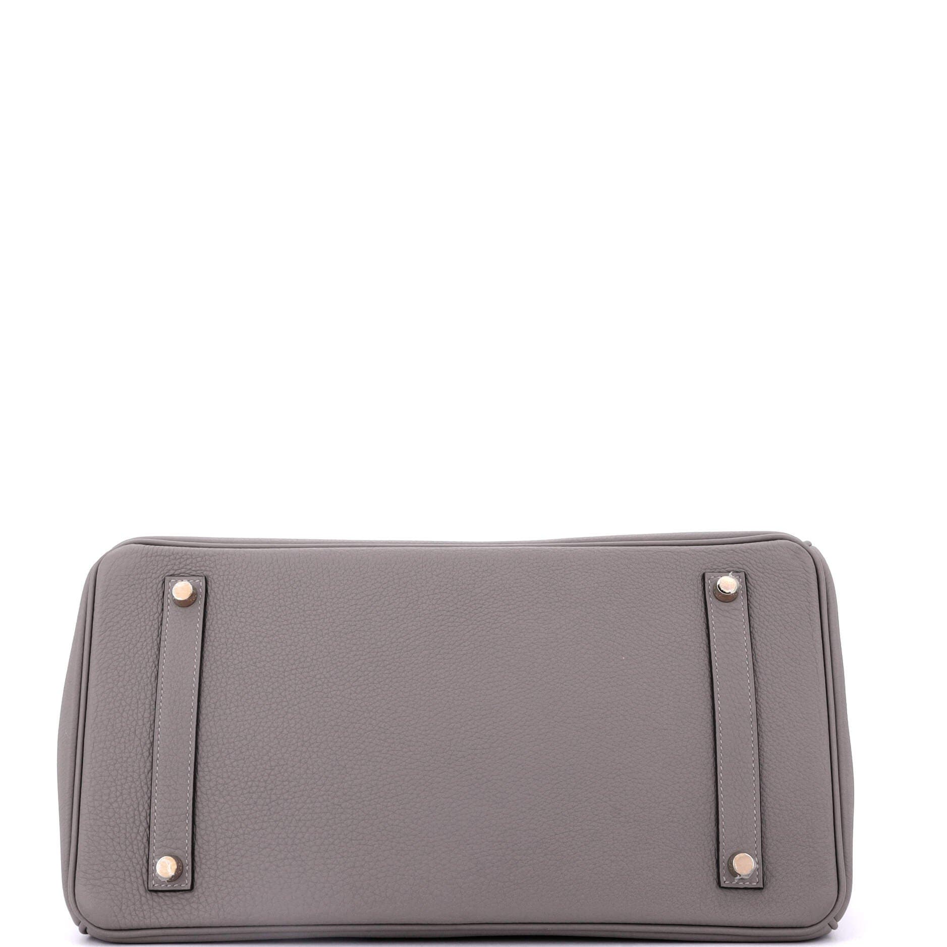 Pre-Owned Hermes Birkin Handbag Grey Togo with Gold Hardware 35, Alternate, color, Etain