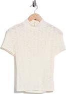 PAIGE June Short Sleeve Lace Top