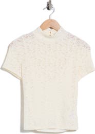 PAIGE June Short Sleeve Lace Top