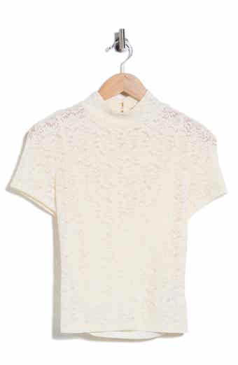 June Short Sleeve Lace Top