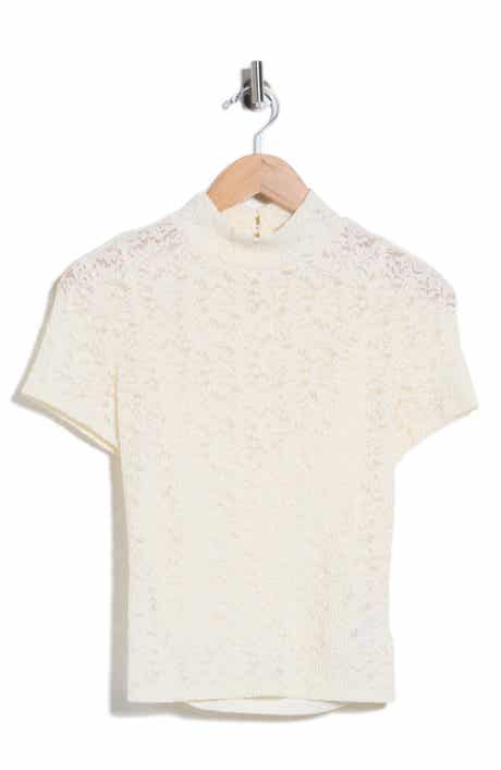 June Short Sleeve Lace Top