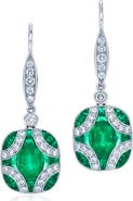 Kwiat Emerald & Diamond Drop Earrings