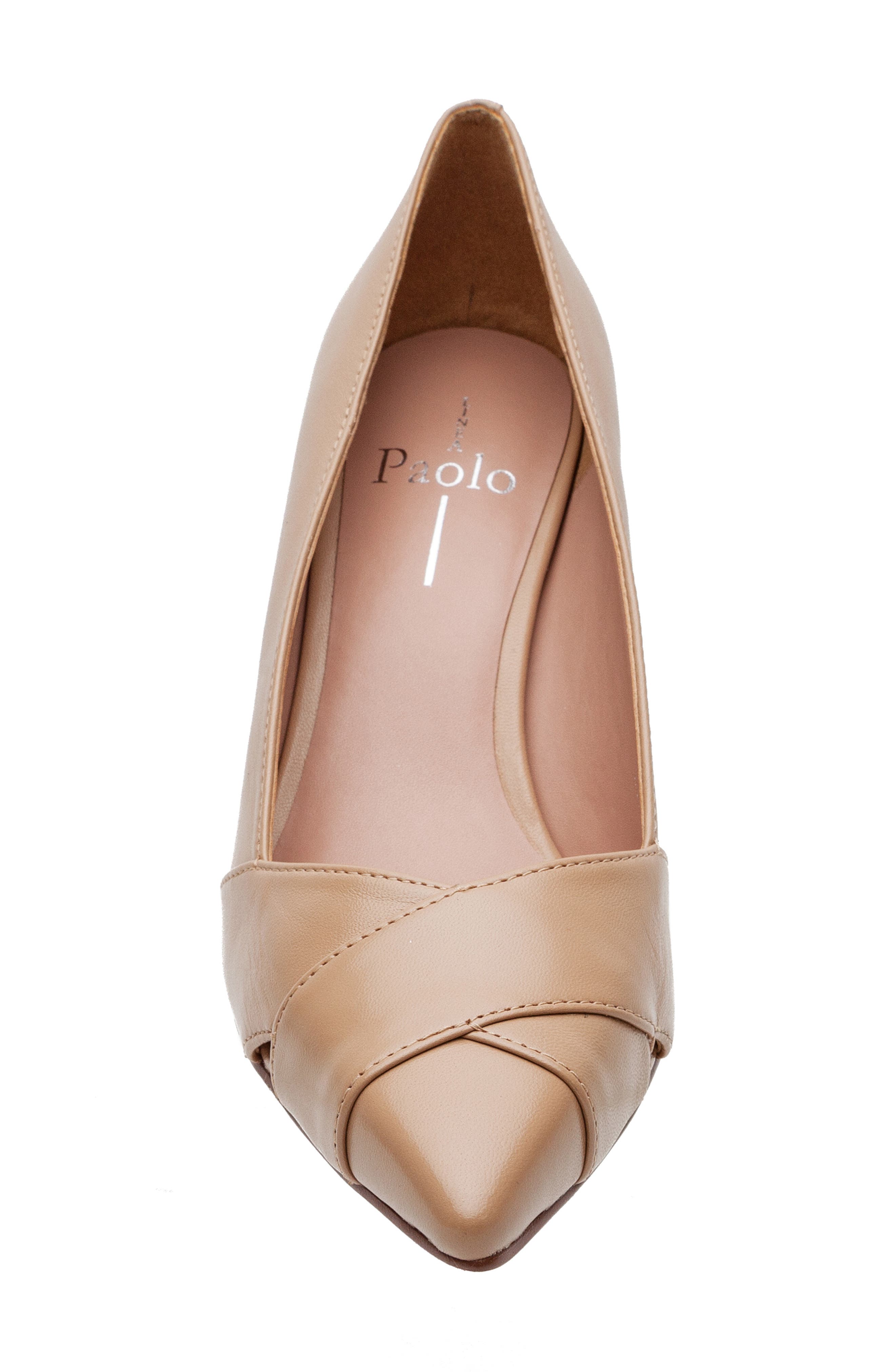 Linea Paolo Palos Pointed Toe Pump, Alternate, color, Desert Sand