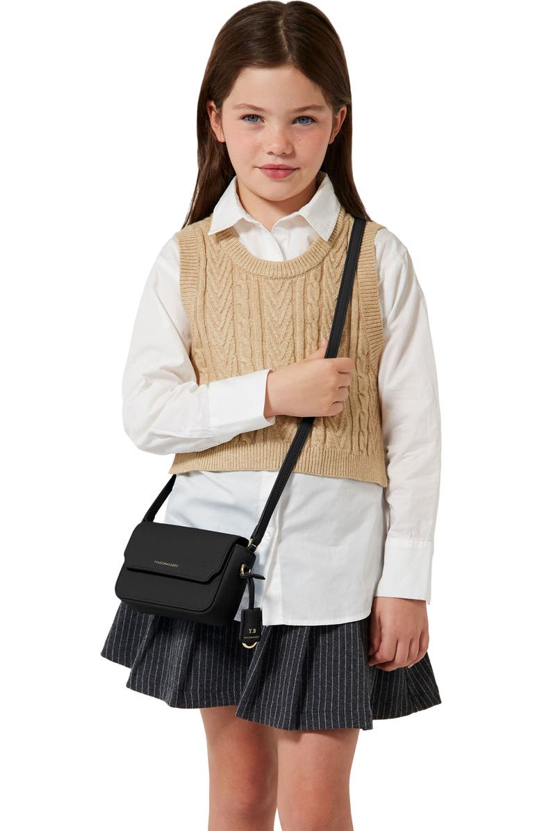 MAISON de SABRÉ Micro Leather Flap Bag, Alternate, color,