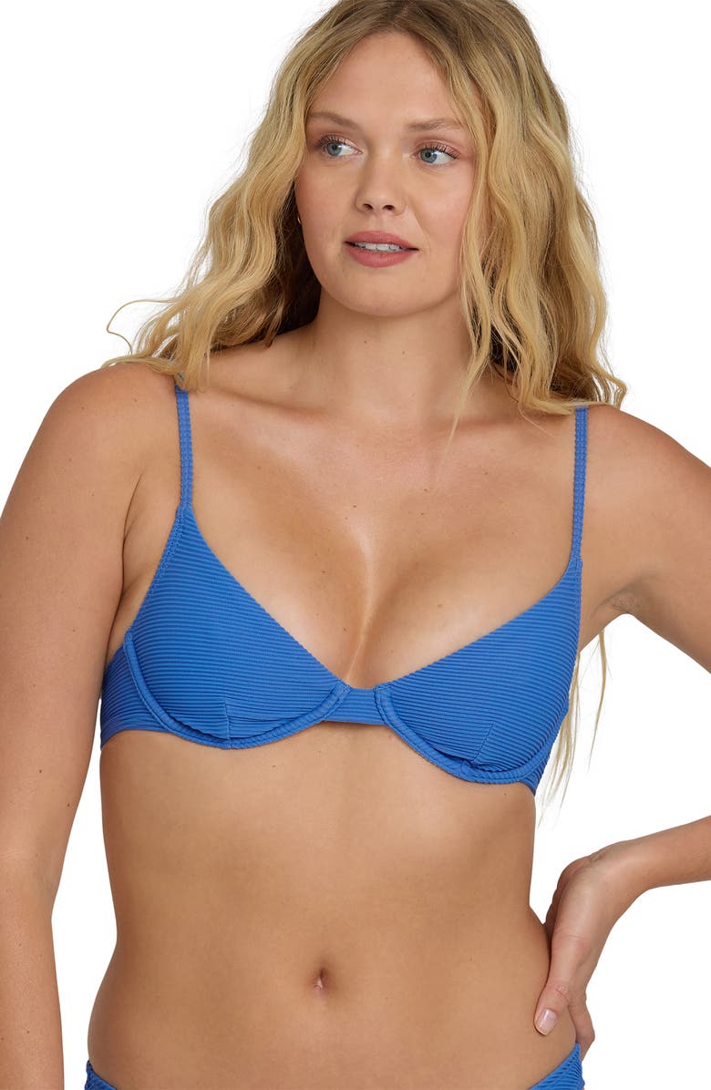 Billabong Tanlines Demi Underwire Rib Bikini Top, Alternate, color,