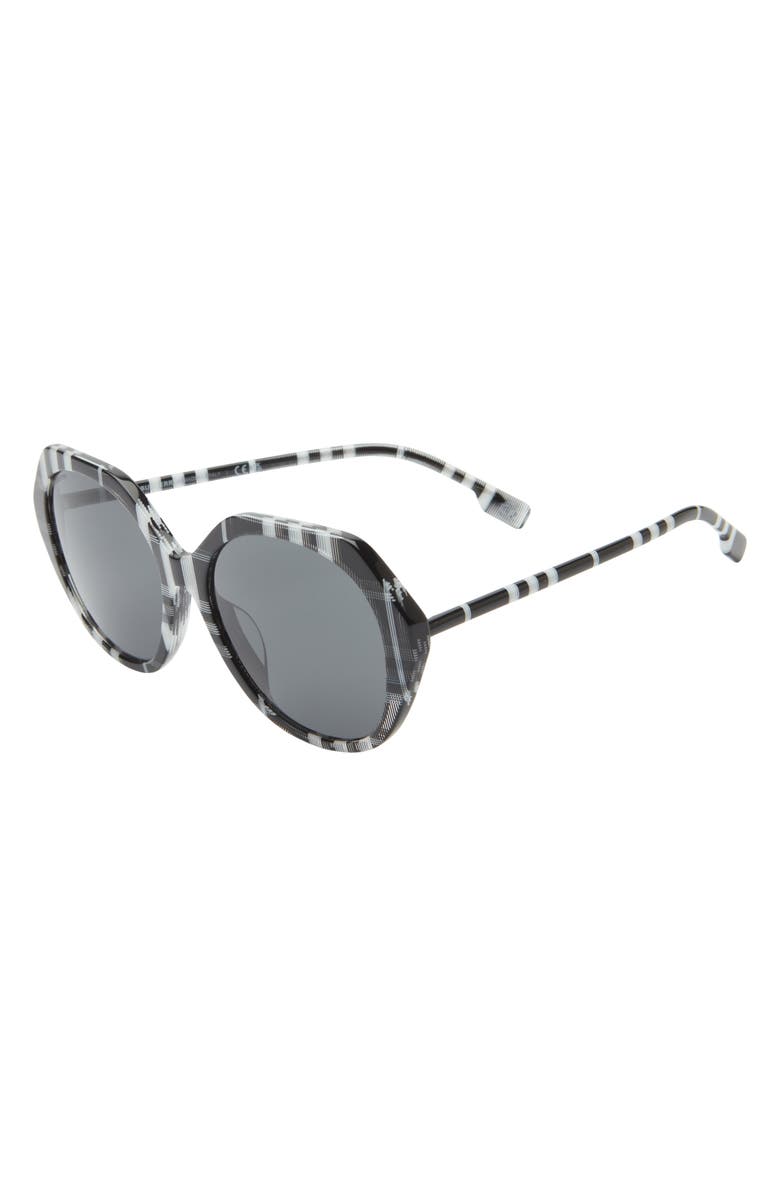 Burberry 57mm Irregular Sunglasses, Alternate, color, 