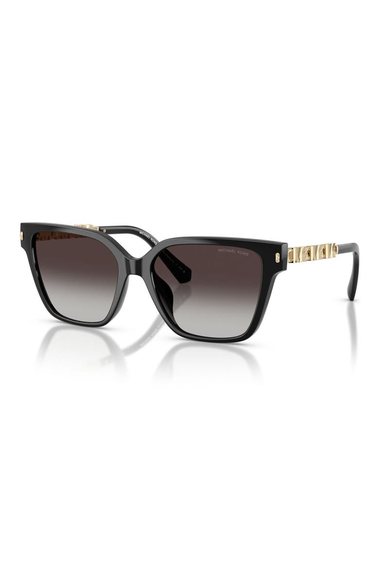 Piedmont 56mm Square Sunglasses, Alternate, color, BLACK / LIGHT GREY GRADIENT