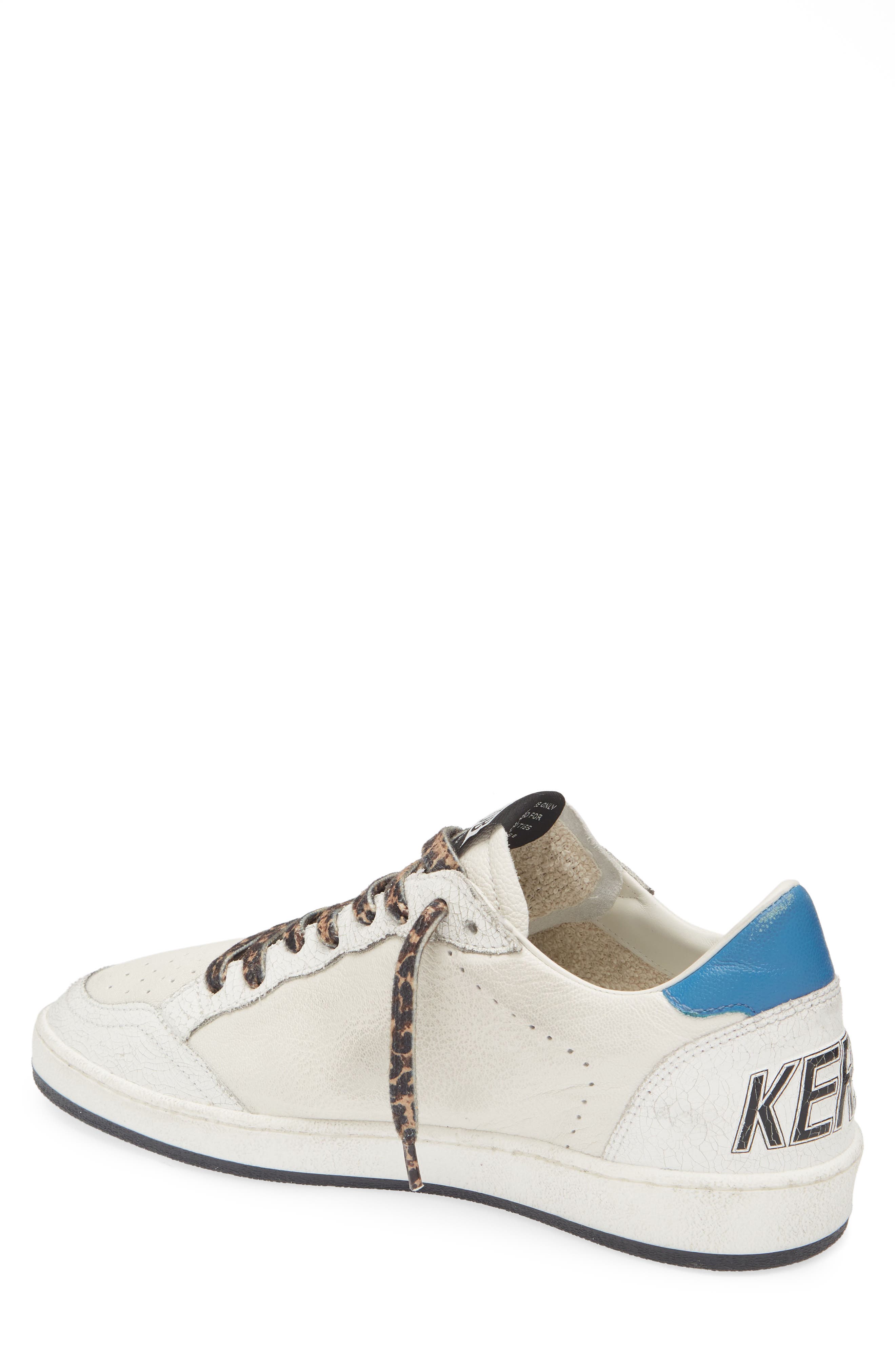 Ball Star Low Top Sneaker, Alternate, color, WHITE/ BLUE/ SILVER