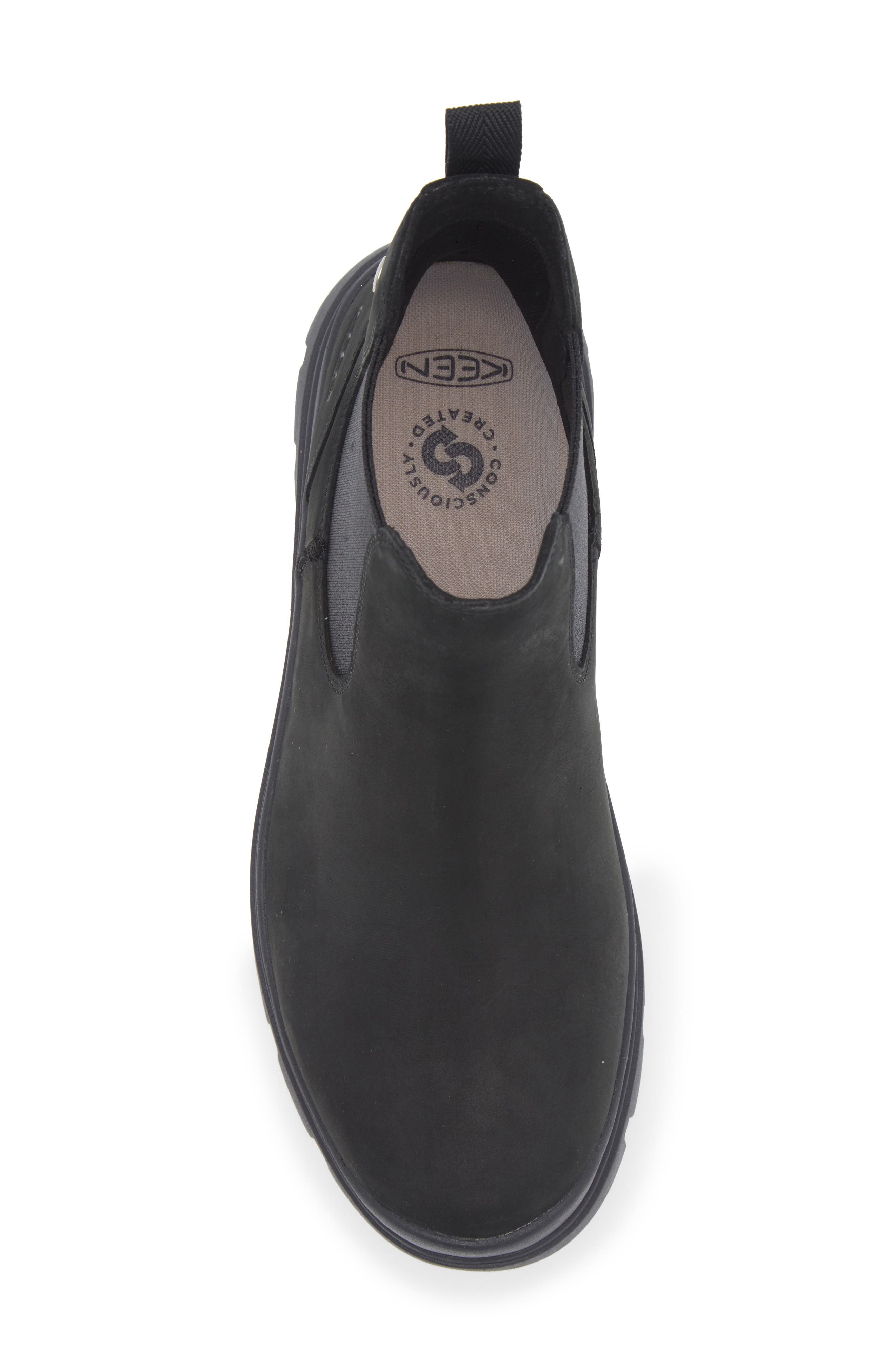 KEEN Kosa Waterproof Leather Chelsea Boot, Alternate, color, Black/ Black