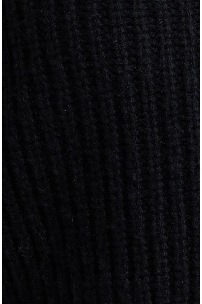 Avignon Wool & Cashmere Crop Cardigan, Alternate, color, BLACK
