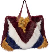 AZALEA WANG Azalea Wang Confidante Faux Fur Handbag