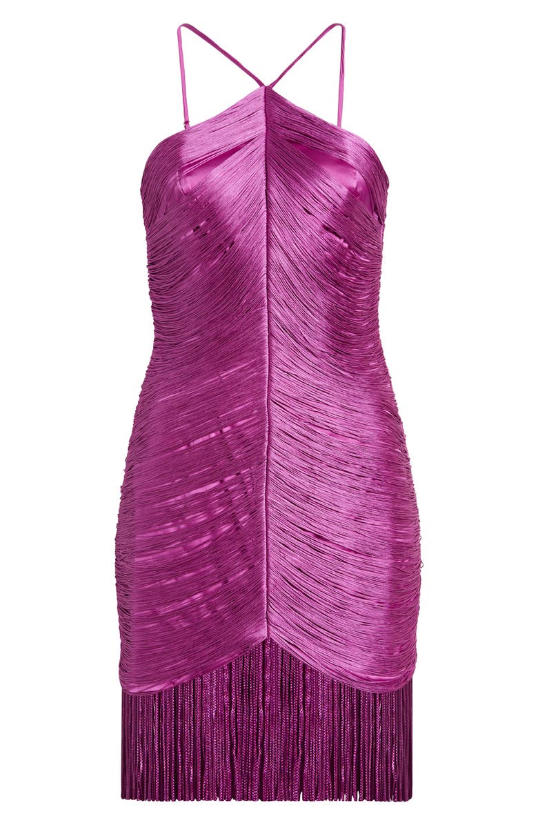 Saylor Vianne Fringe Cocktail Dress, Alternate, color,