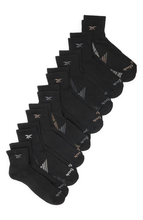 8-Pack Cushioned Quarter Length Socks