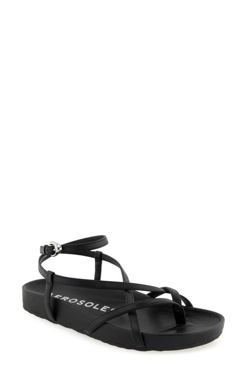 AEROSOLES AEROSOLES LEERA ANKLE STRAP FLAT SANDAL