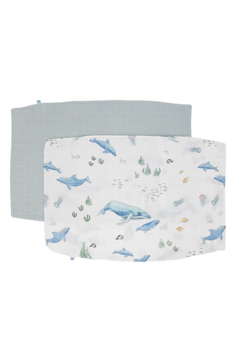 2-Pack Cotton Muslin Pillowcase