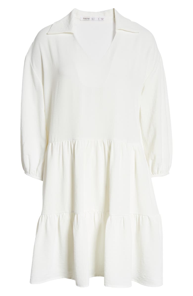 Fraiche by J Tiered Long Sleeve Dress, Alternate, color,
