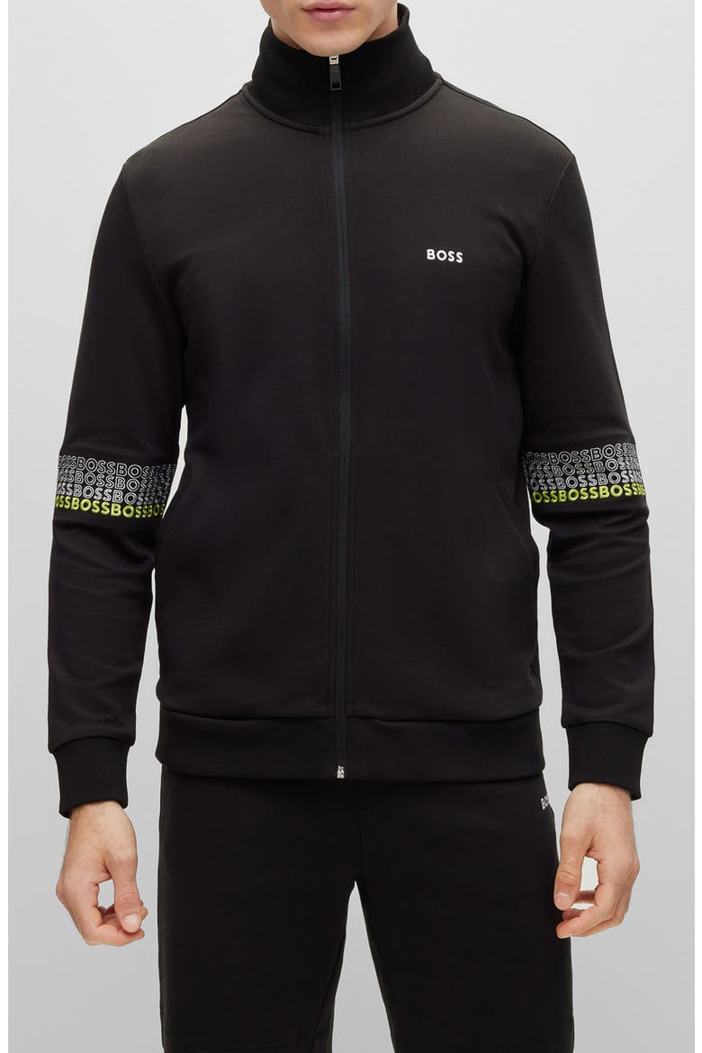 Skaz Zip-Up Jacket, Main, color, BLACK
