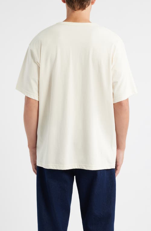 Edwin Oversize Heavyweight Cotton T-shirt In Neutral