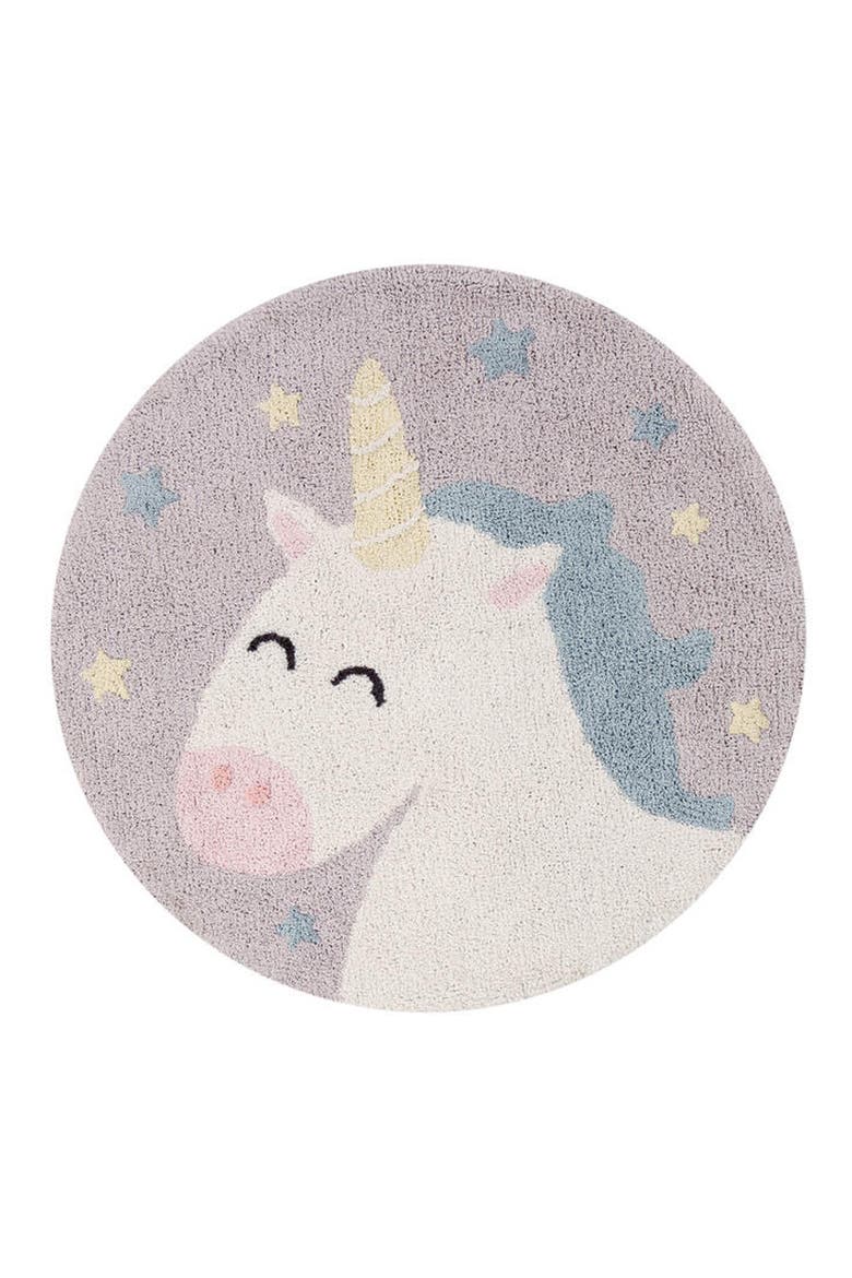 Believe in Yourself Washable Cotton Blend Rug, Main, color, PEARL GREY