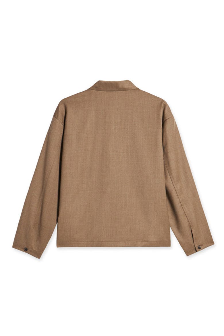 Fuego Wool Fresco Overshirt, Alternate, color, BEIGE