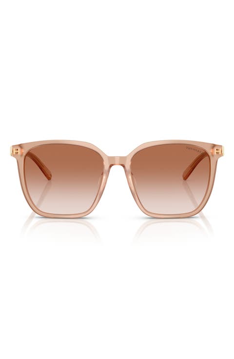 56mm Gradient Square Sunglasses