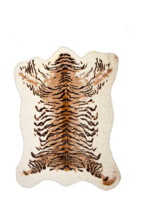 Faux Hide Rug/Throw - Tiger