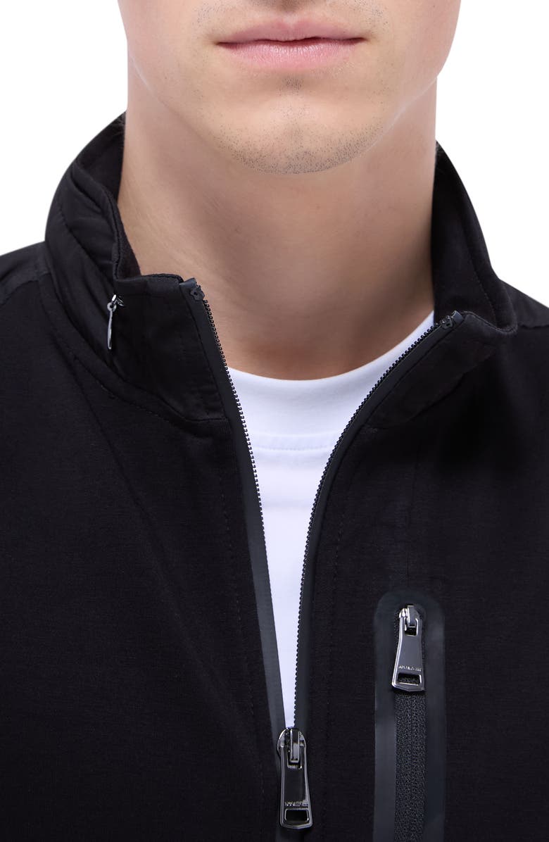 Bugatchi Soft Touch Knit Vest, Alternate, color, Black