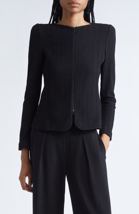アウターその他 EMPORIO ARMANI Woman Blazer Natural 3D2B842NFZZ F126 Emporio Armani Textured One-Button Blazer | Nordstrom