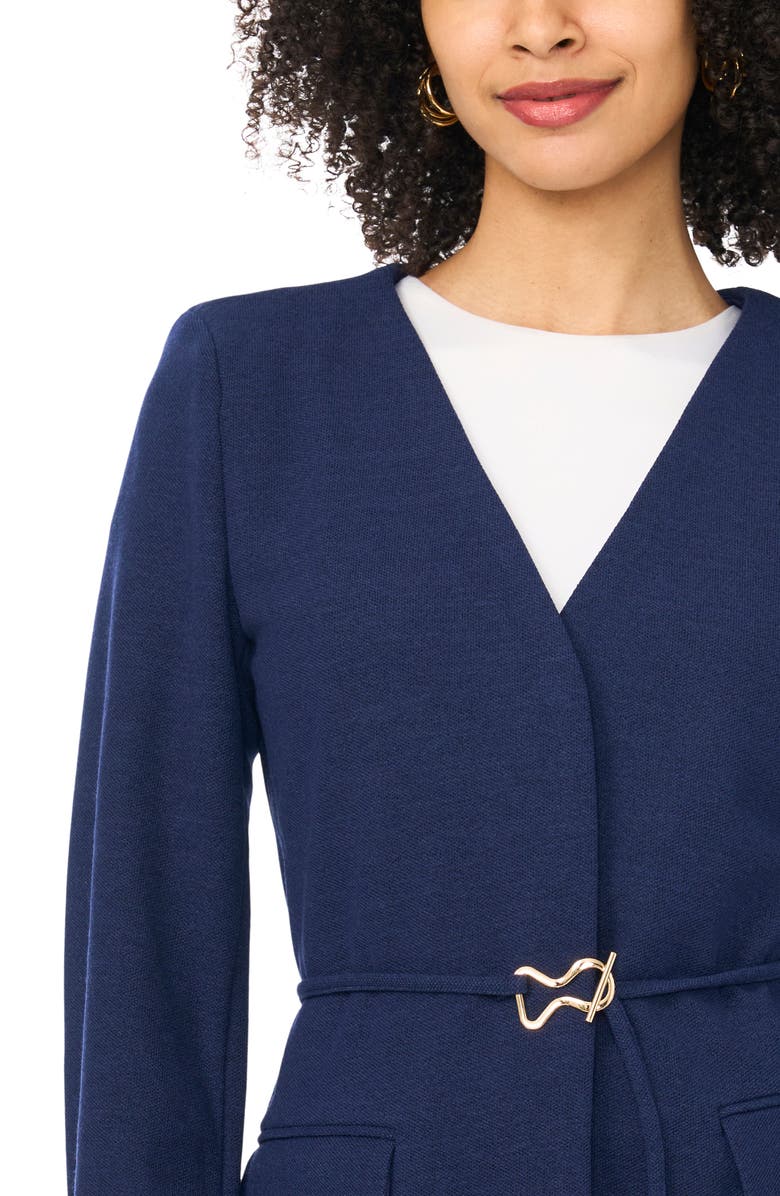 Vince Camuto Belted Jacket, Alternate, color, Classic Navy
