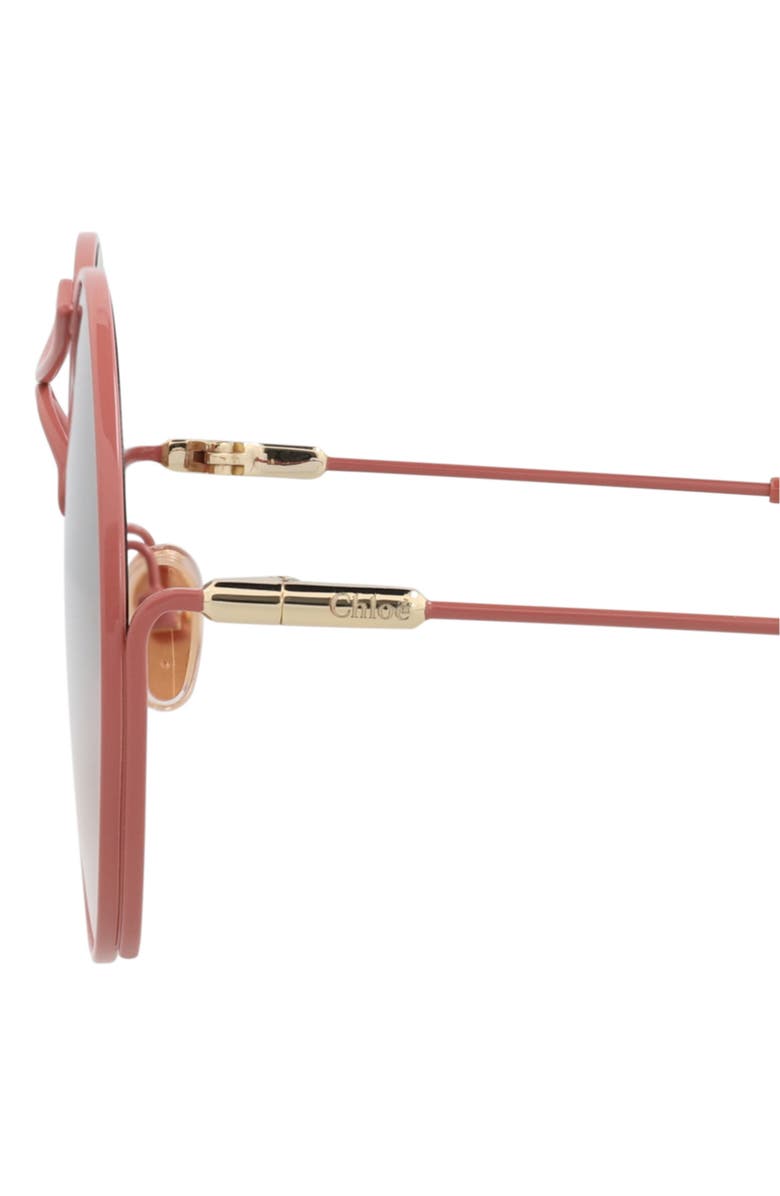 Chloé 58mm Round Sunglasses, Alternate, color, Pink Pink Brown