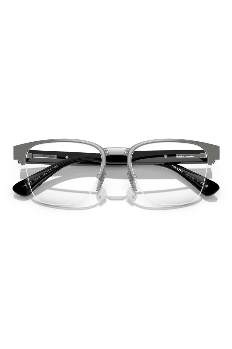 54mm Pillow Optical Glasses, Alternate, color, GUNMETAL