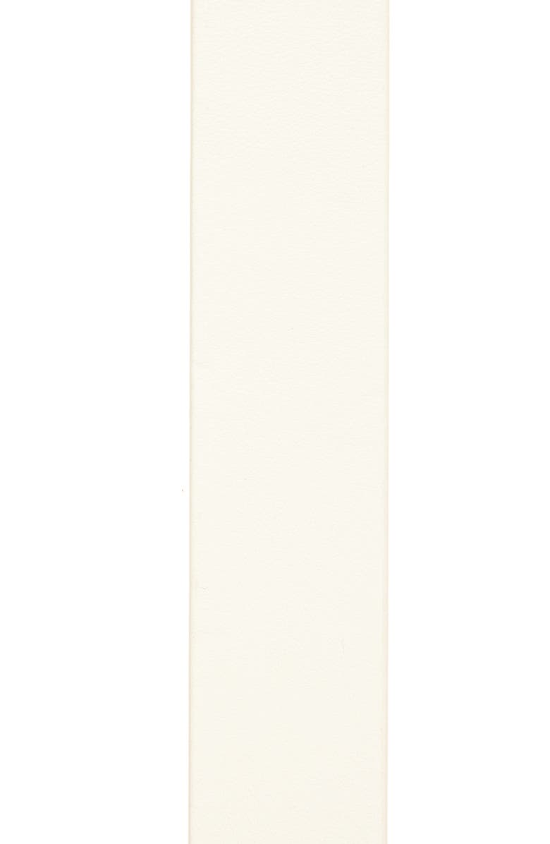 Off-White Arrow Buckle Leather Belt, Alternate, color, White And Gold