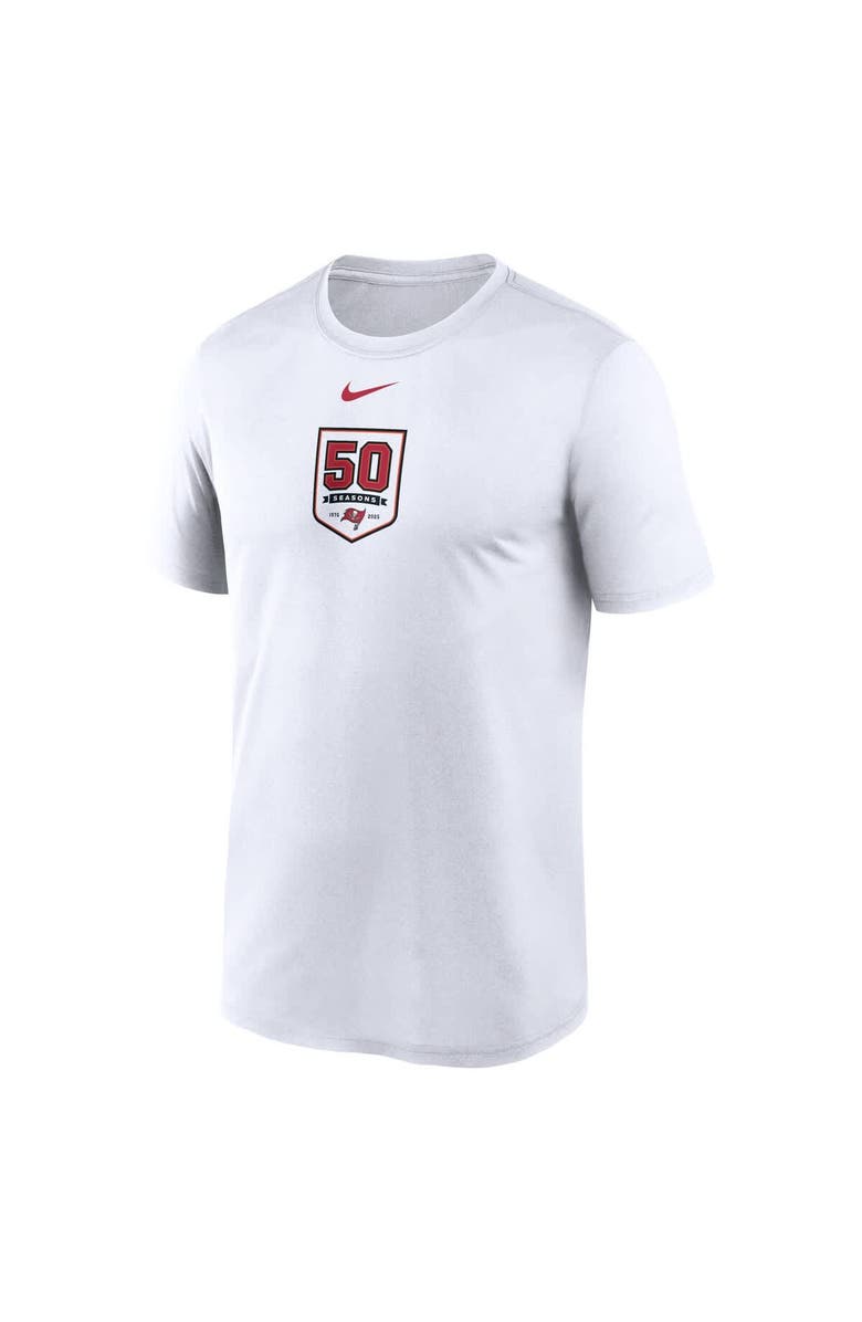 Nike Men's Nike White Tampa Bay Buccaneers 50th Anniversary Legend Performance T-Shirt, Alternate, color, 
