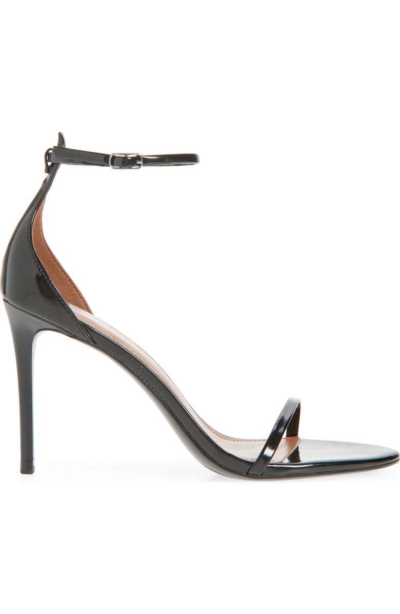 MANGO Fina Ankle Strap Sandal, Alternate, color, Black