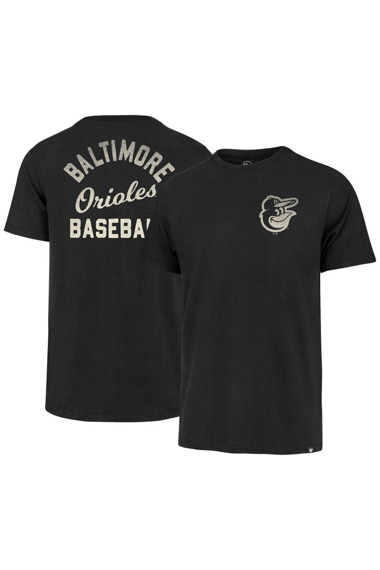 Men's '47  Black Baltimore Orioles Turn Back Franklin T-Shirt, Main, color, Black