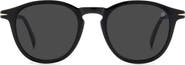 David Beckham Eyewear 49mm Round Sunglasses