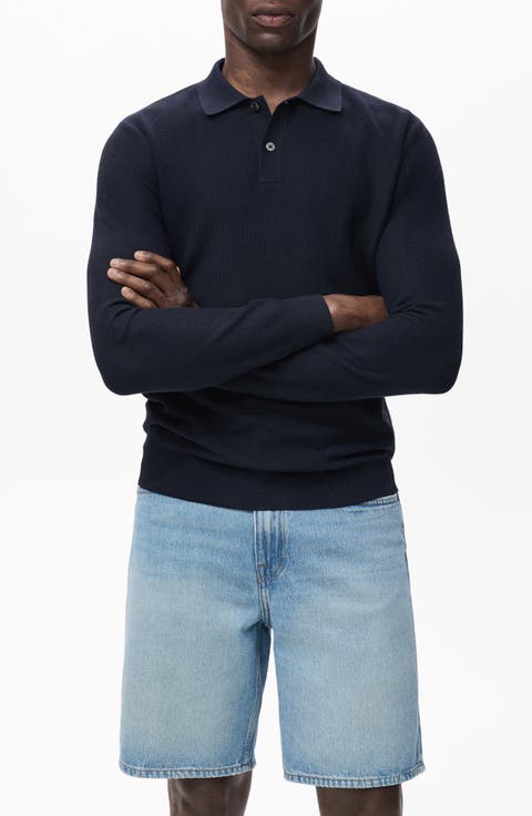 Long Sleeve Piqué Polo